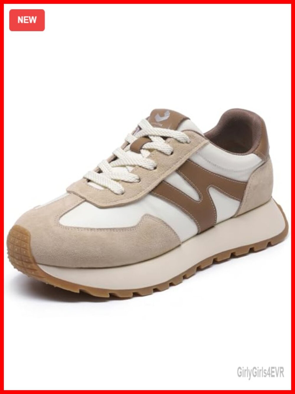Women's Platform Sneakers Comfort Casual Tennis Walking Shoes Lace-Up